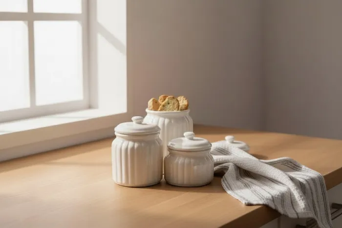 Juego de frascos Acanalados 