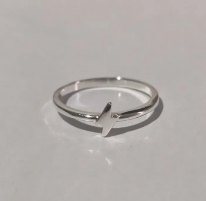 Anillo Plata Relámpago