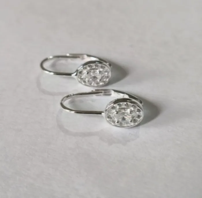 Aros de Plata con Brillantes