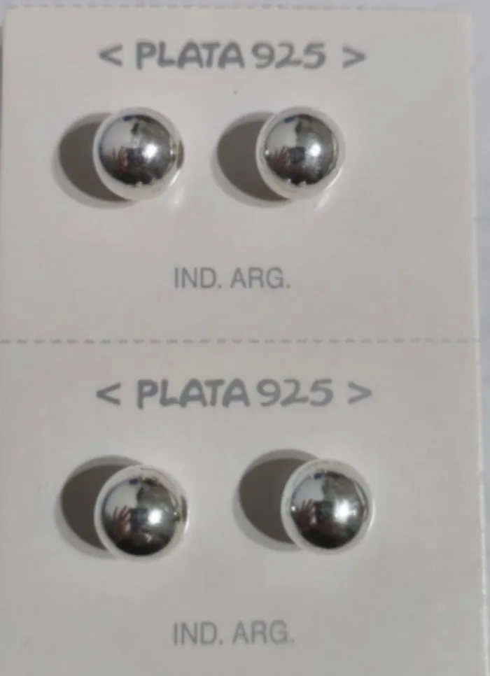 Aros de Plata 925 Esfericas