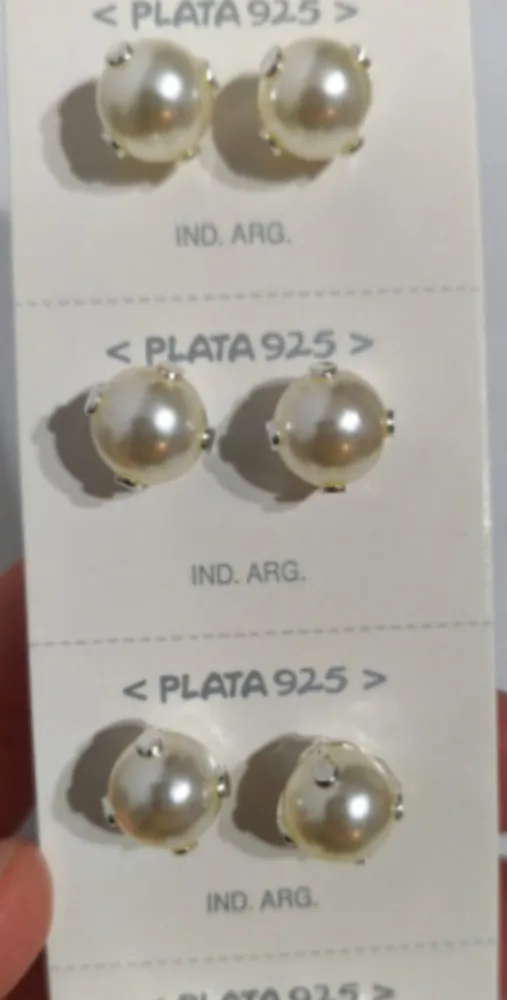Aros de Plata 925 con Perlas