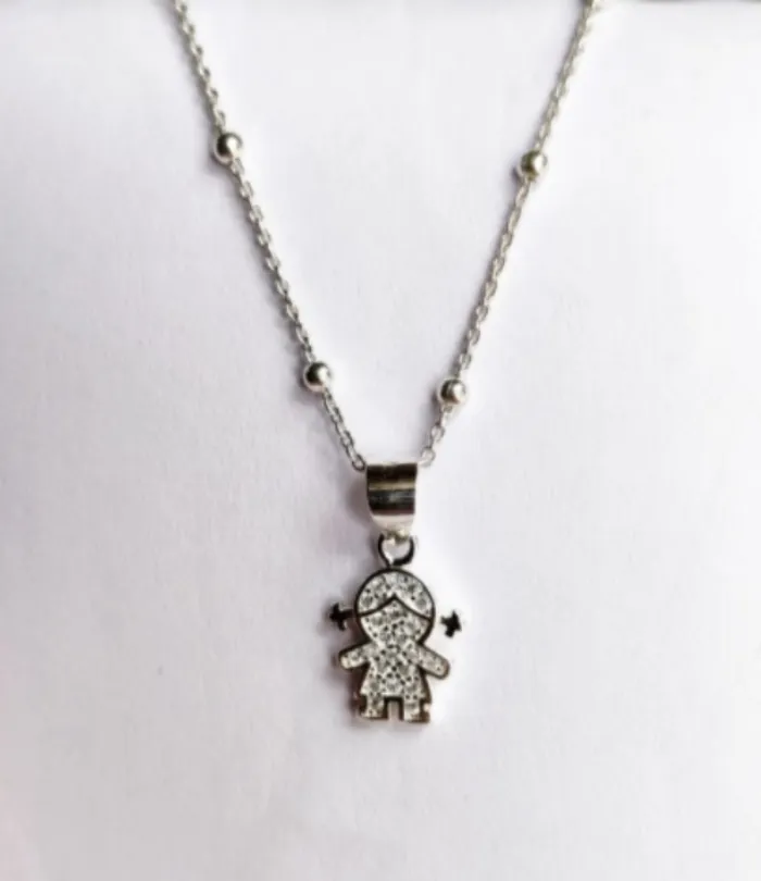 Collar de Plata con dije Nena