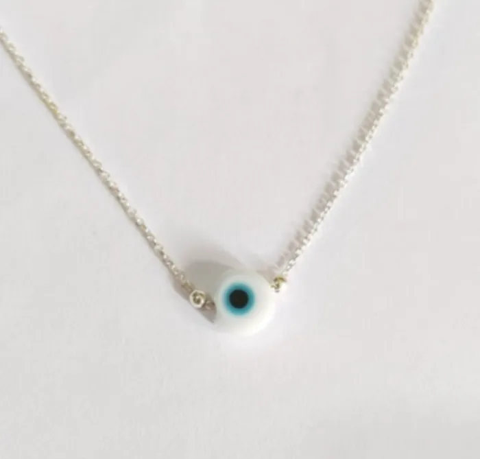 Collar de Plata y Ojo Turco