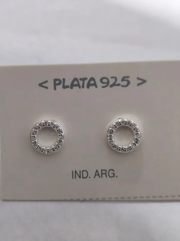 Aros de Plata 925 con Brillantes