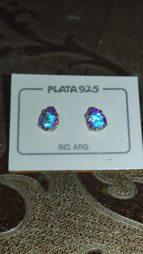 Aros de Plata Cristal