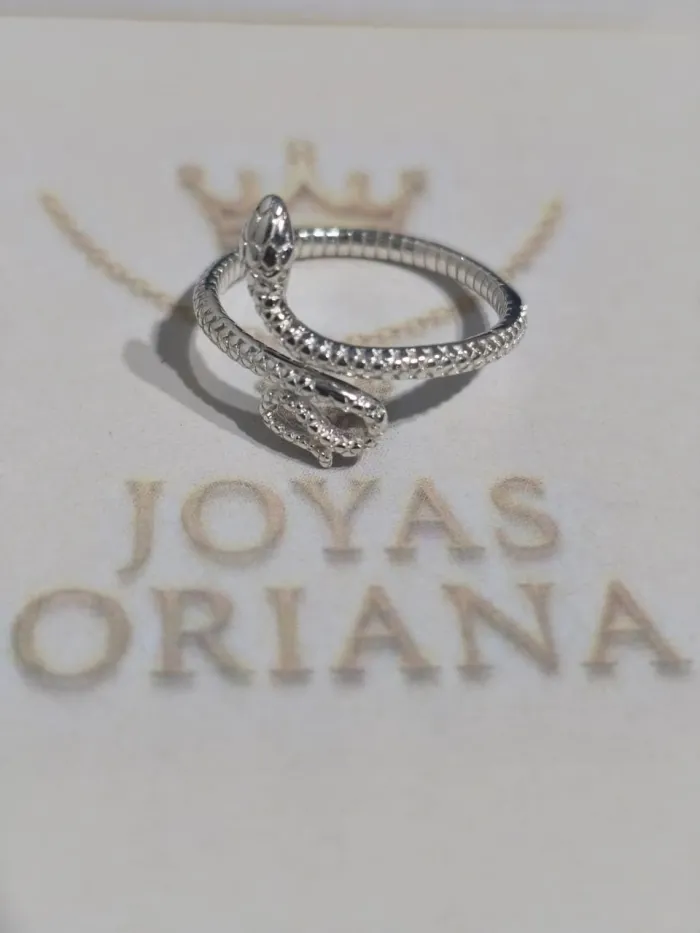 Anillo Serpiente de Plata