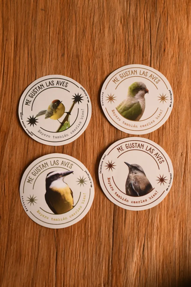 Pack de stickers "Me gustan las aves" 2
