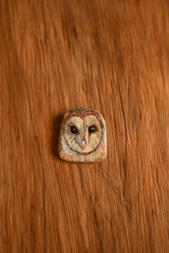 Prendedor Lechuza de campanario