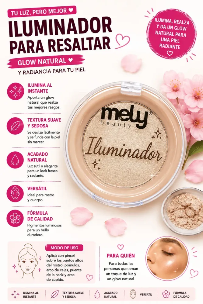 Iluminador Mely Highlighter 2