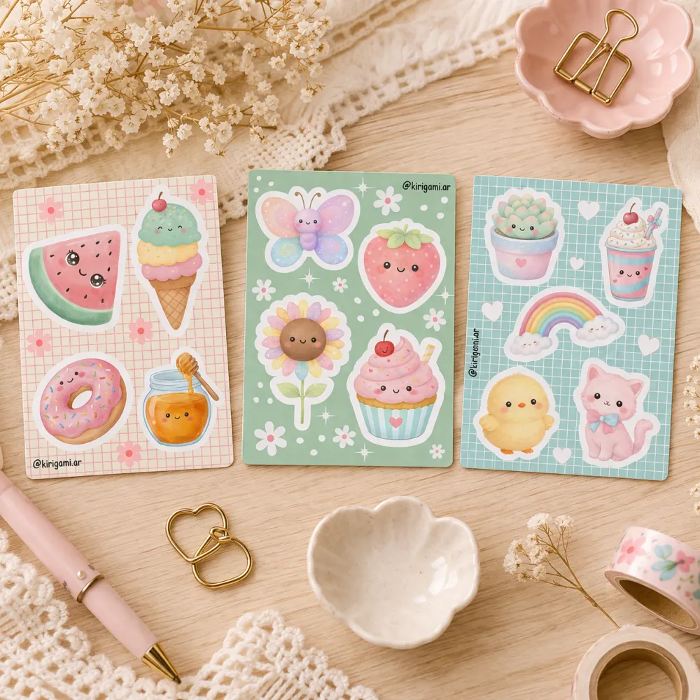 Stickers en Plancha Mini