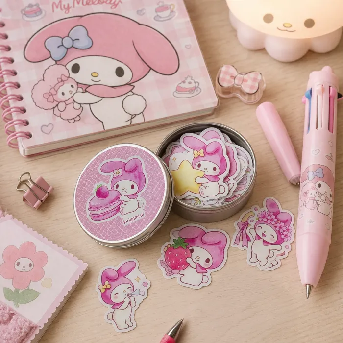 Lata Stickers My Melody Chica