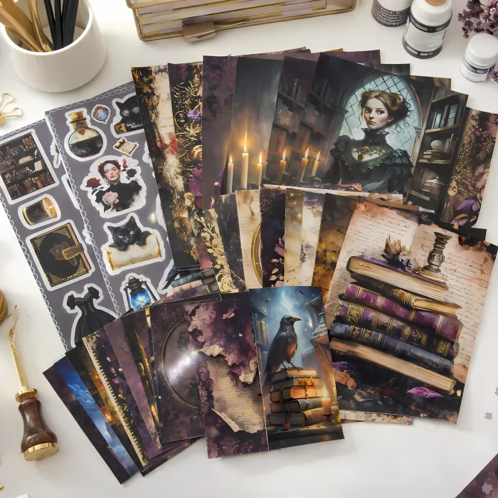 Pack Scrapbooking Dark Academia