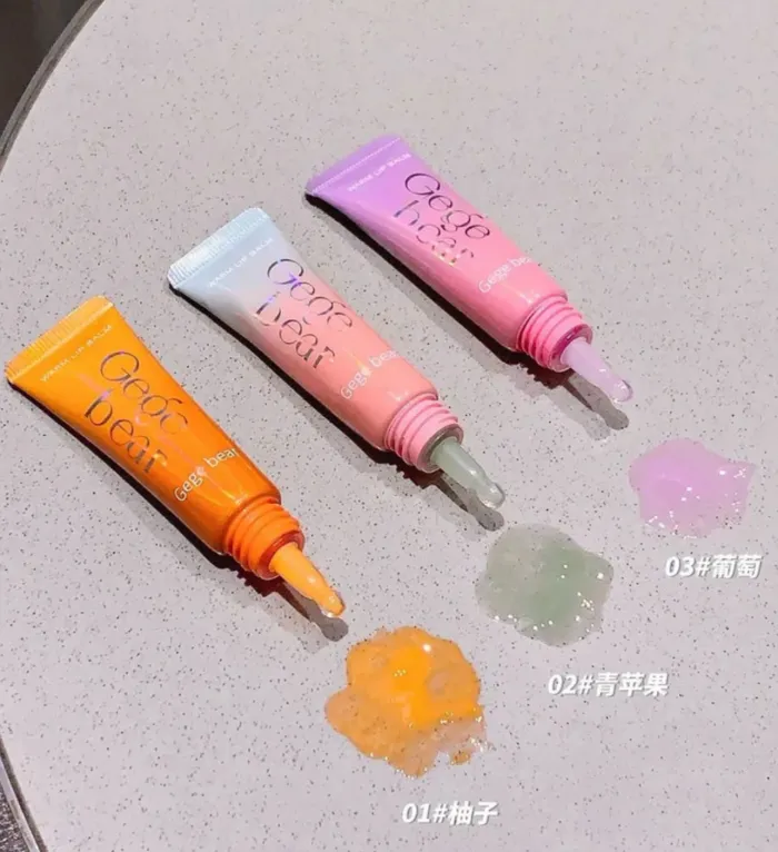 Bálsamos lip gloss hidratantes gege bear 