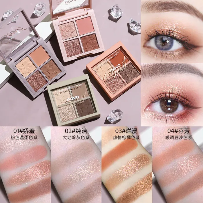 Sombra de Ojos 4 colores Novo  2
