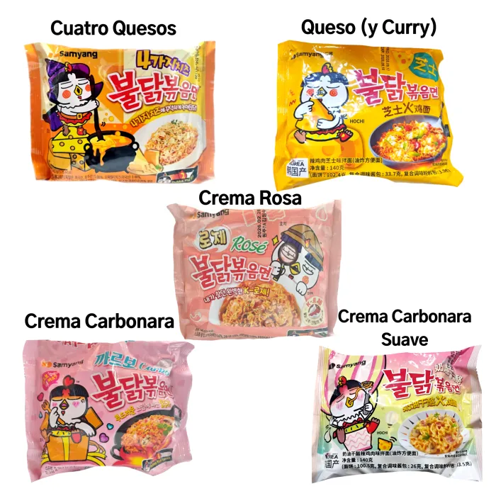 Ramen Instantáneo Buldak Pollo Sabores 2