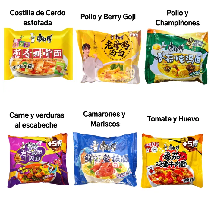 Ramen Instantáneo Master Kong Sabores 2