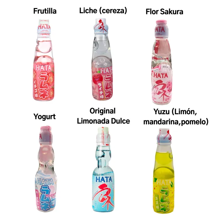Soda Saborizada Hata Ramune Sabores 