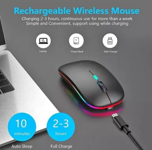 Mouse recargable inalámbrico 3