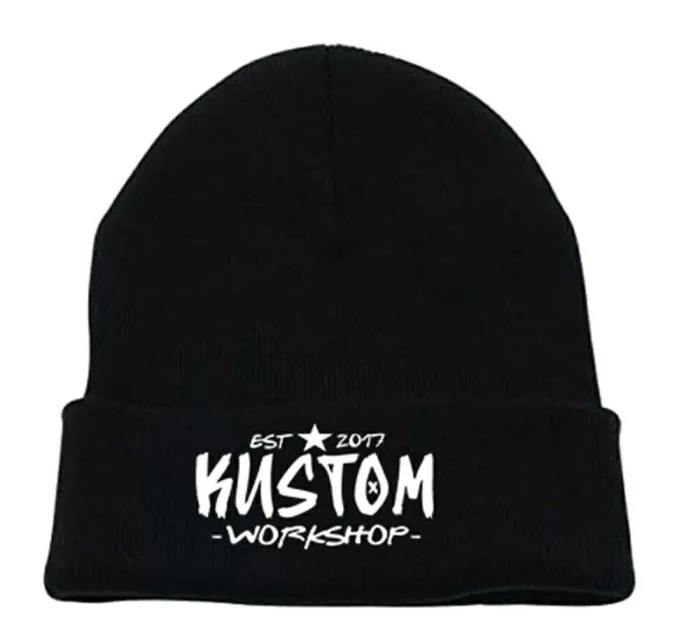 Gorros de lana con logo en parche bordado