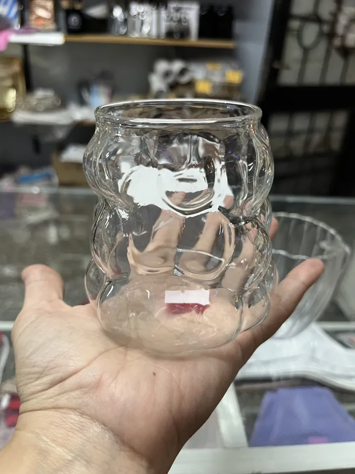 Vaso burbuja de vidrio