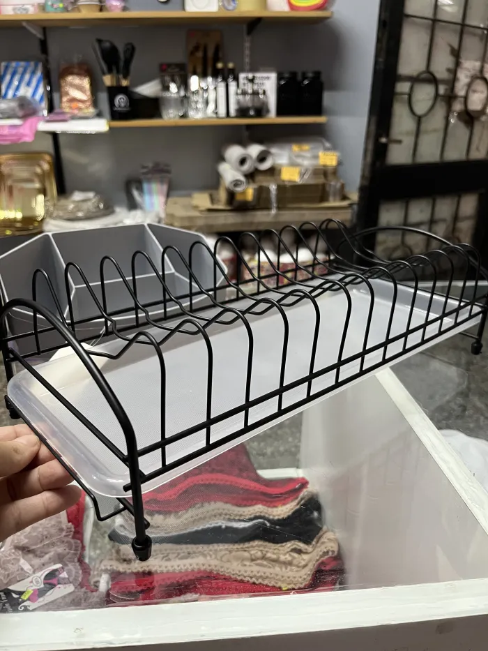 Escurridor de platos de metal 
