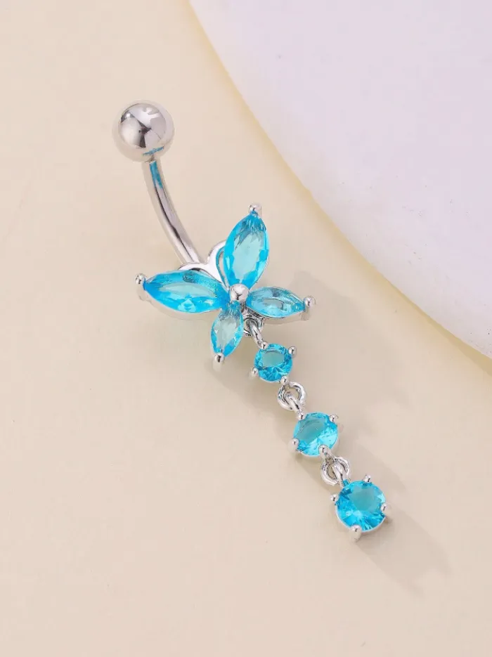 Piercing de Mariposa Azul