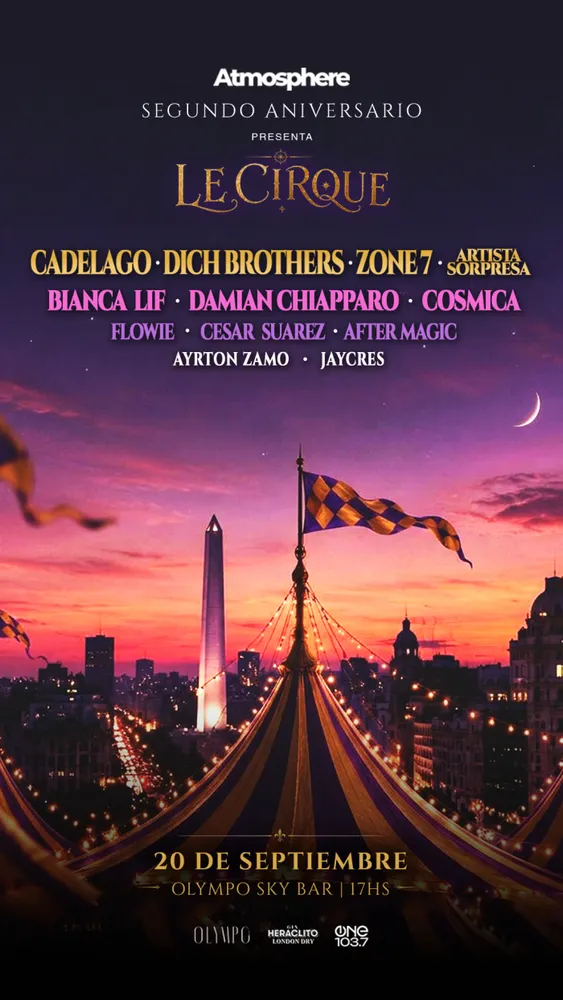 ANIVERSARIO ATMOSPHERE PISO 31 20.09.2026