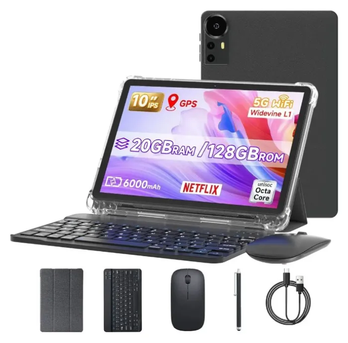 Tablet 10 20gb Ram 128gb Rom Android 16 Teclado - $333.000