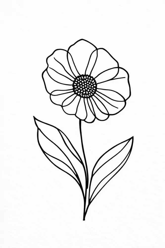 12 Dibujos de Flores Simples