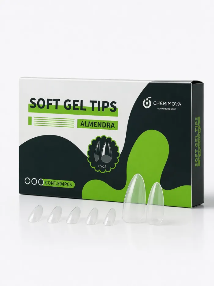 Tips Soft Gel Almendra Cherimoya