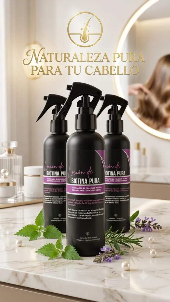 Loción de Biotina Pura 250 ml