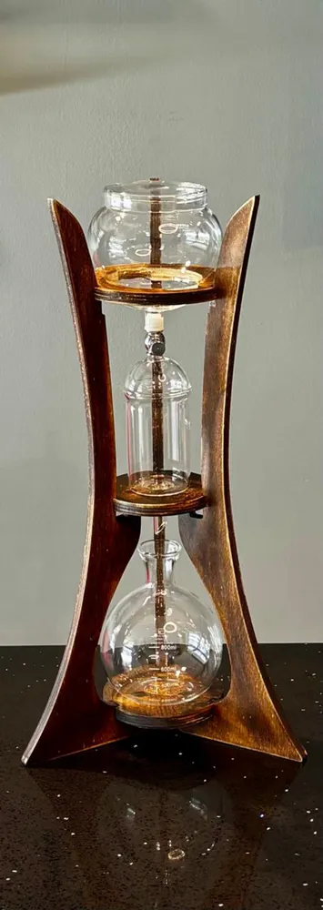 Coldbrew con Base Madera Oscuro