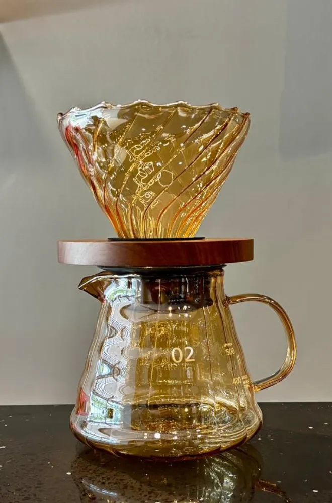 Kit V60 BoroSilicato Ámbar