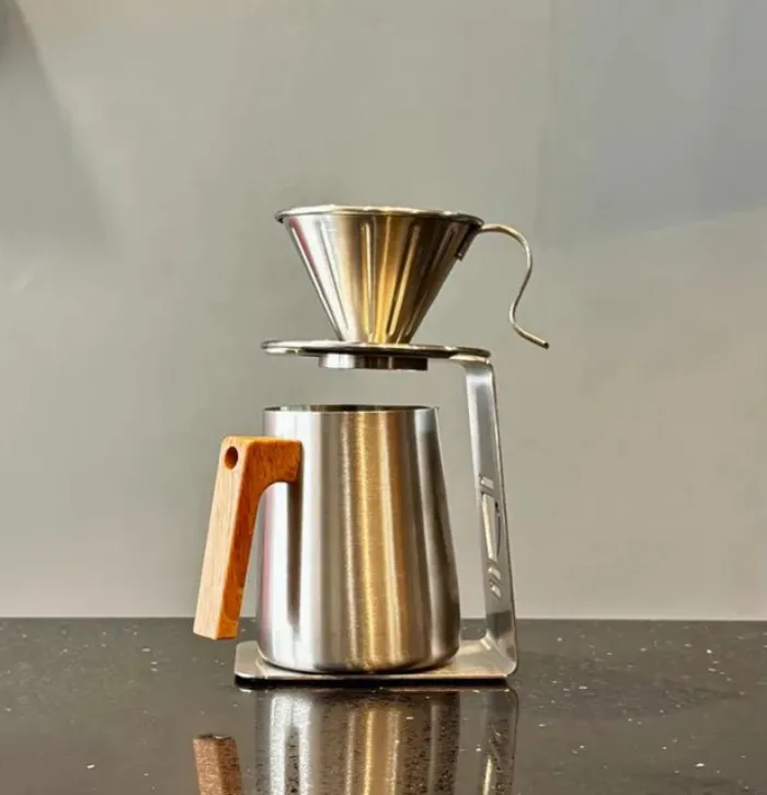 Kit V60 Acero con Base