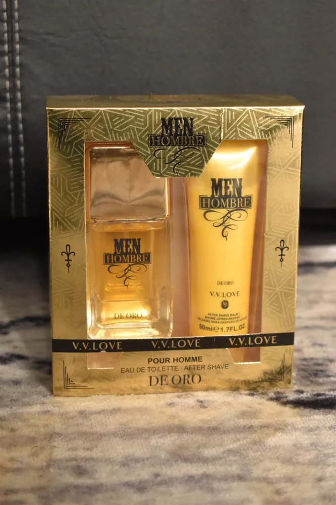 Men Hombre De Oro – Set (Perfume + After Shave)