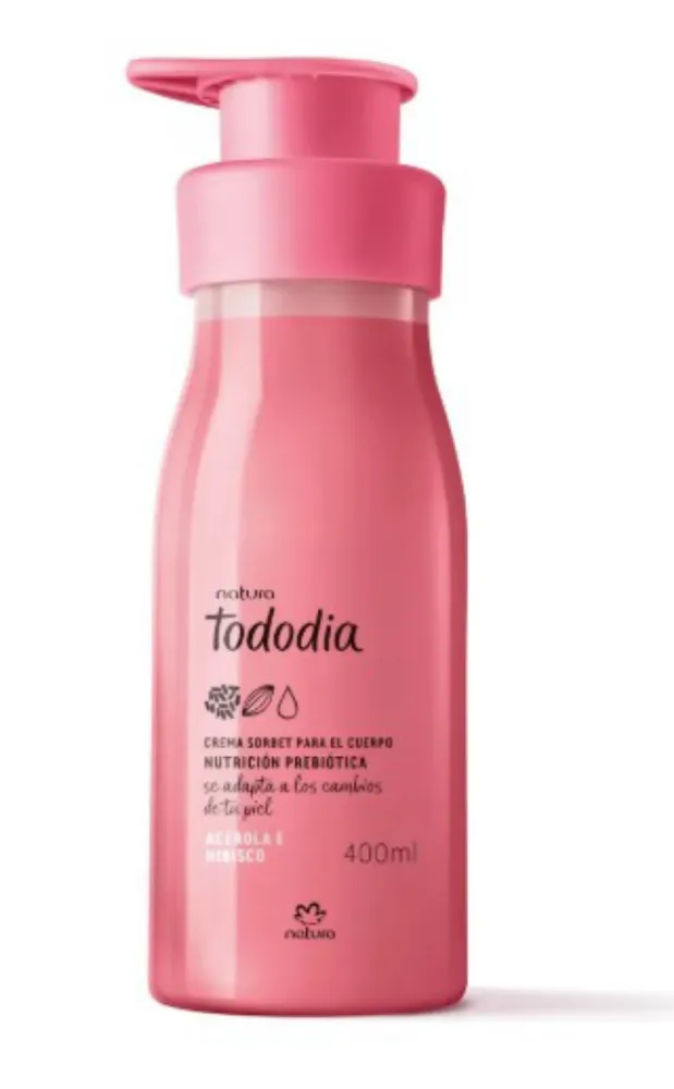 Crema Corporal Nutritiva Tododia ACEROLA E HIBISCO 400ml 