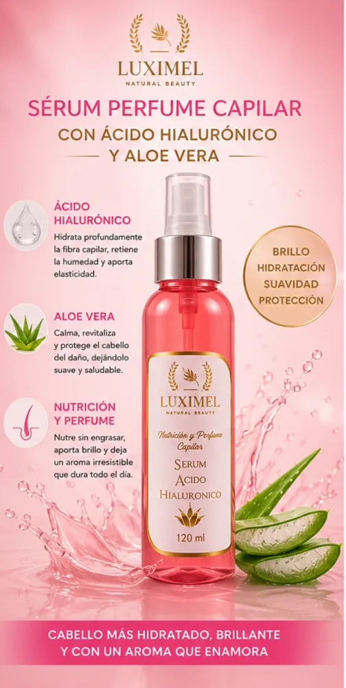 Serum perfume para el pelo con acido hialuronico 