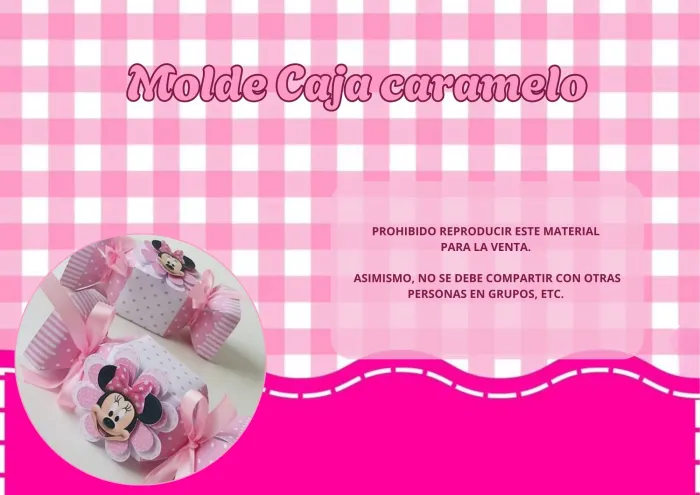 Molde editable Caja caramelo
