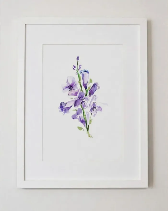 Lámina Botánica: Jacarandá