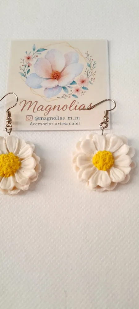 Aritos Margaritas grandes.  2