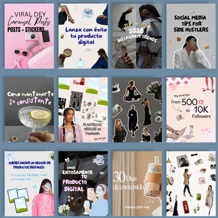 Carruseles trendy + Stickers virales  2