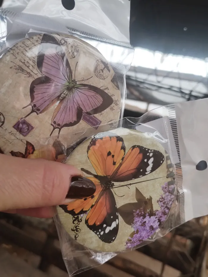 ESPEJO DE CARTERA DOBLE .