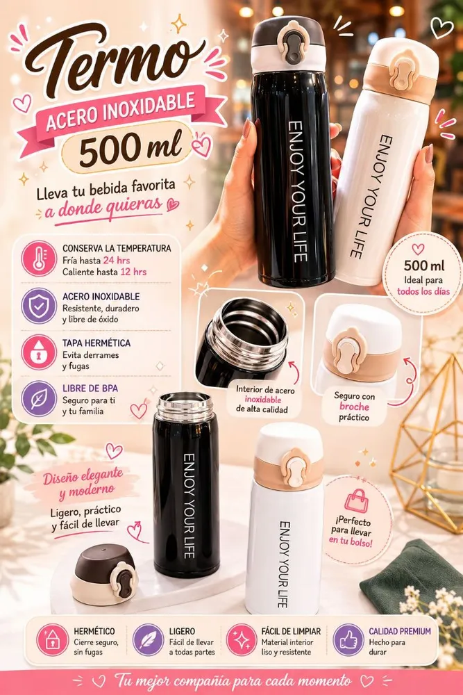 Termo Acero Inoxidable 500 ml