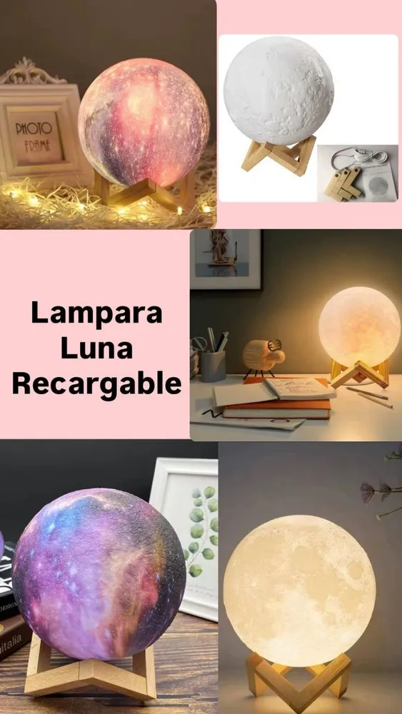 Lámpara Luna Recargable