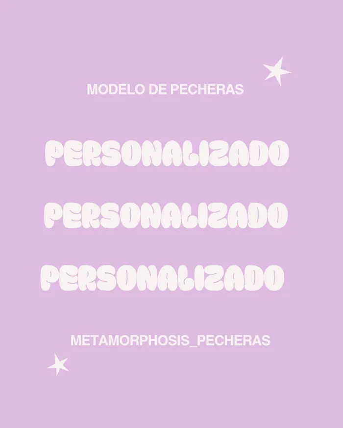 Pechera personalizada 