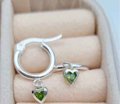 Aro Corazón Verde