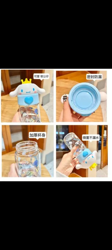 Vaso de vidrio Sanrio muñequito original  4