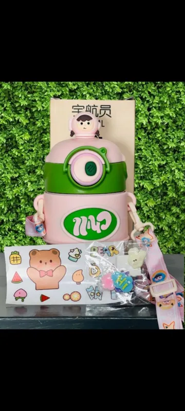 Botella termica astronauta con stickers  3