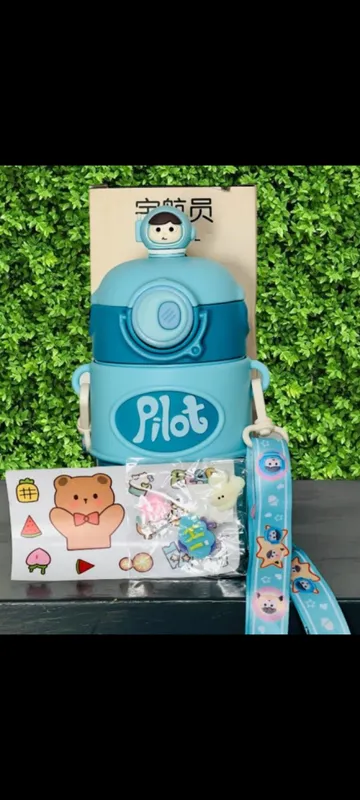 Botella termica astronauta con stickers  4