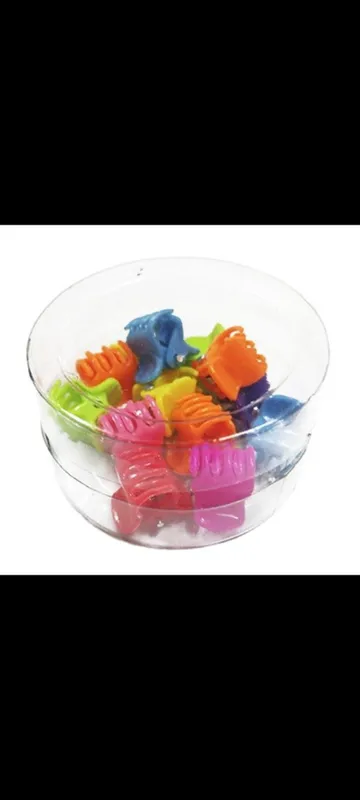 Mini brochecitos para el pelo de colores X12